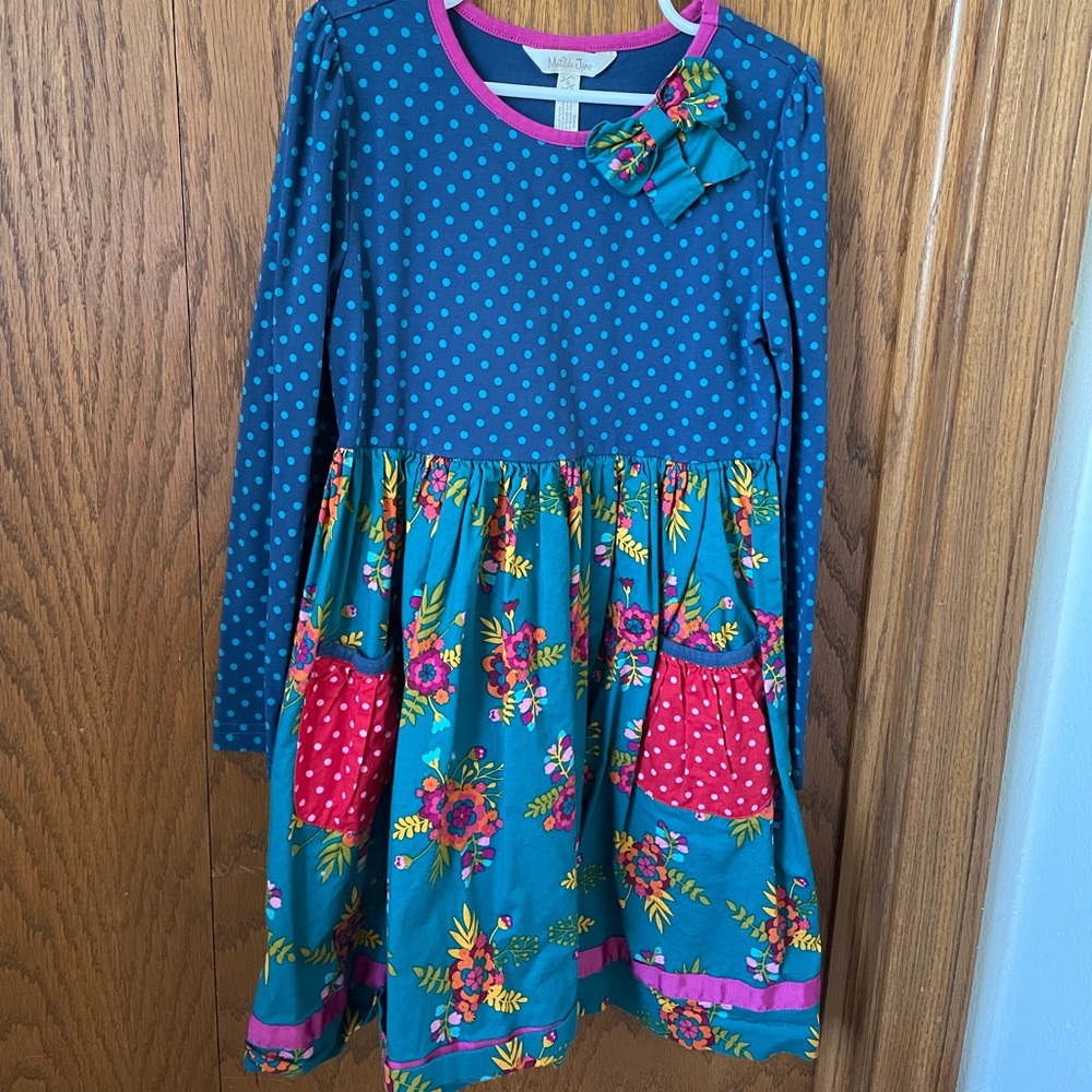 Matilda Jane girls size 8 long sleeve dress